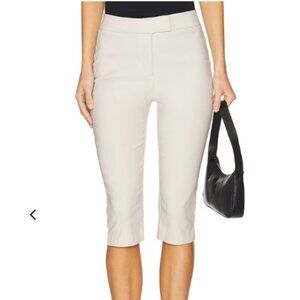 LAMARQUE Stretch Twill Pedal Pusher Capri Pants in Birch